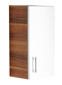 CONCEPT 50 nízká skříňka 35x22,9x61,5 cm, 1 dvířka, panty vpravo, švestka/lesklá bílá