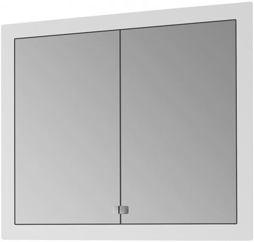 DŘEVOJAS GRID GA2OE 90 zrcadlová skříňka vestavná 102,4x86,3x14 cm, osvětlení, s el. zásuvkou, lamino, vysoce lesklá bílá 49334 Obrázek - Hlavní obrázek