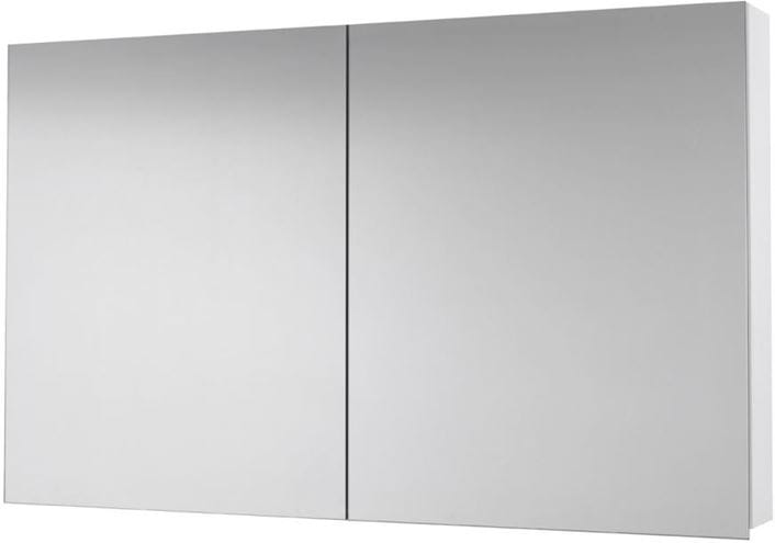 DŘEVOJAS PREMIUM GA2E 120 zrcadlová skříňka 120x73,9x13,8 cm, s el. zásuvkou, lamino, lesklá bílá 49228 Obrázek - Hlavní obrázek