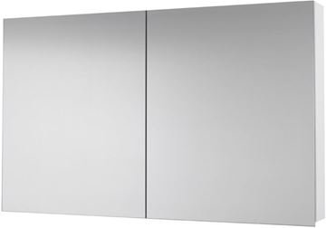 DŘEVOJAS PREMIUM GA2E 120 zrcadlová skříňka 120x73,9x13,8 cm, s el. zásuvkou, lamino, lesklá bílá