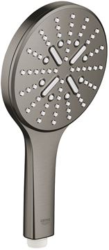 GROHE RAINSHOWER SMARTACTIVE 130 ruční sprcha pr. 130 mm, 3 proudy, Water Saving, kartáčovaný hard graphite