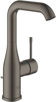 GROHE ESSENCE NEW umyvadlová stojánková baterie, s odtokovou soupravou, Water Saving, kartáčovaný hard graphite