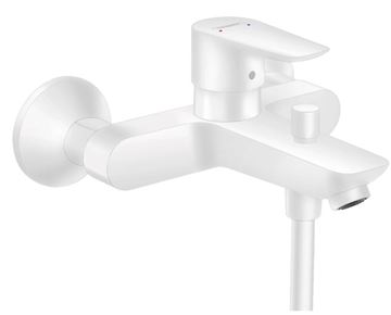 HANSGROHE TALIS E vanová nástěnná baterie, s přepínačem, matná bílá