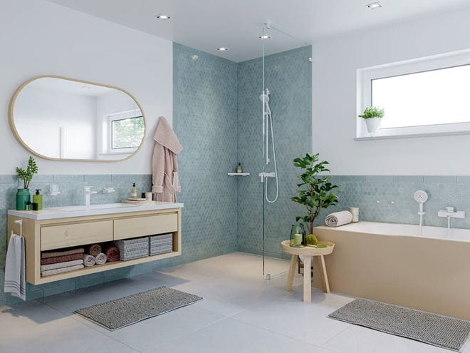 HANSGROHE METROPOL vanová nástěnná baterie, s přepínačem, matná bílá 32540700 Obrázek - fotka