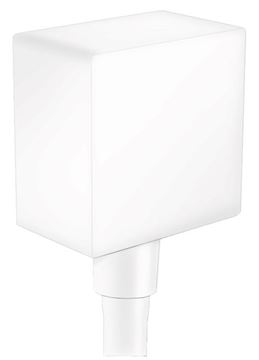 HANSGROHE FIXFIT S přípojka hadice se zpětným ventilem 1/2"x1/2", matná bílá
