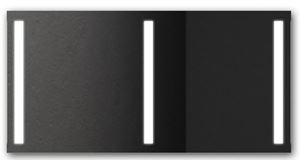 AMIRRO LUMINA DUO LED zrcadlo 140x70 cm, s osvětlením