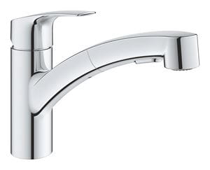 GROHE EUROSMART dřezová baterie, s vytahovací sprškou, chrom