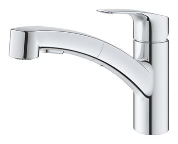 GROHE EUROSMART dřezová baterie, s vytahovací sprškou, chrom 30305001 Obrázek - fotka