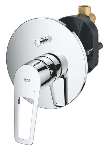 GROHE BAULOOP vanová podomítková baterie, s přepínačem, s tělesem, chrom 29081001 Obrázek - fotka