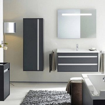 DURAVIT KETHO skříňka pod umyvadlo 80x45,5x48 cm, 2 zásuvky, Graphit matt KT664404949 Obrázek - fotka