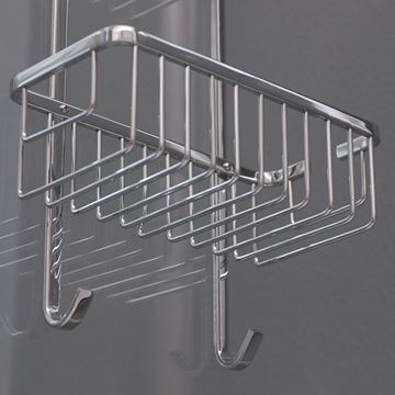 ROTH SHELF UNI drátěná police 250 mm, dvoupatrová, na sprchový kout, chrom 8000279 Obrázek - fotka
