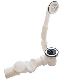 ROTH VIKI LUX vaničkový sifon pr. 52 mm, s přepadem, černá