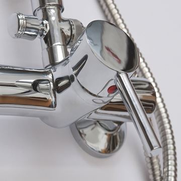 ROTH PROJECT sprchový set Florida Combi s baterií, horní sprcha, ruční sprcha, tyč, hadice, chrom 4000322 Obrázek - fotka