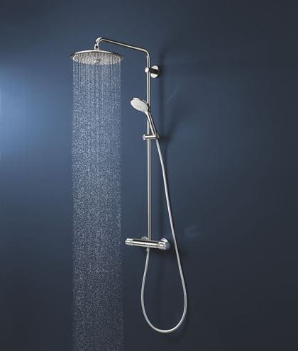 GROHE EUPHORIA SYSTEM 260 sprchový set s termostatickou baterií, horní sprcha, ruční sprcha se 3 proudy, tyč, hadice, chrom 27296003 Obrázek - fotka