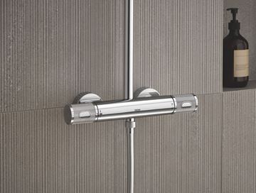 GROHE EUPHORIA SYSTEM 260 sprchový set s termostatickou baterií, horní sprcha, ruční sprcha se 3 proudy, tyč, hadice, chrom 27296003 Obrázek - fotka