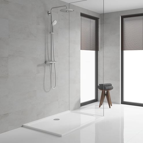 GROHE EUPHORIA SYSTEM 260 sprchový set s termostatickou baterií, horní sprcha, ruční sprcha se 3 proudy, tyč, hadice, chrom 27615002 Obrázek - fotka