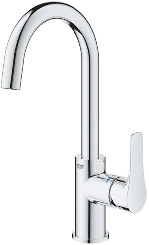 GROHE EUROSMART umyvadlová stojánková baterie, s odtokovou soupravou, chrom 23537003 Obrázek - fotka