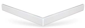 ROTH FLAT KVADRO 800 čelní panel 800mm, čtverec, krycí, akrylátový, bílá