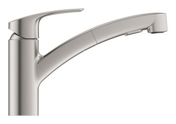 GROHE EUROSMART dřezová baterie, s vytahovací sprškou, supersteel 30305DC1 Obrázek - fotka