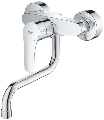 GROHE EUROSMART dřezová nástěnná baterie, chrom 31391003 Obrázek - fotka