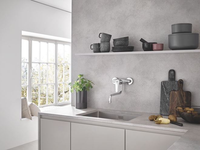 GROHE EUROSMART dřezová nástěnná baterie, chrom 32224003 Obrázek - fotka