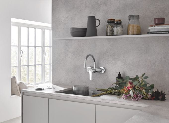 GROHE EUROSMART dřezová nástěnná baterie, chrom 32482003 Obrázek - fotka