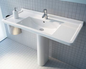 DURAVIT STARCK 3 umyvadlo 85 cm, s otvorem pro baterii a přepadem 0304800000 Obrázek - fotka