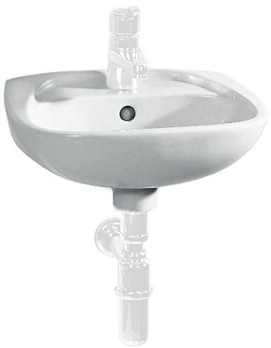 EASY umývátko 45 cm, s otvorem pro baterii a přepadem H8156120001045 Obrázek - Hlavní obrázek