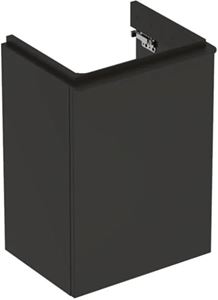 GEBERIT SMYLE SQUARE skříňka pod umývátko 44,2x35,6x61,7 cm, 1 dvířka, panty vpravo, matná lávová