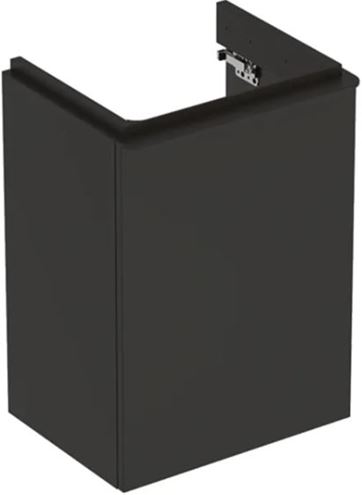 GEBERIT SMYLE SQUARE skříňka pod umývátko 44,2x35,6x61,7 cm, 1 dvířka, panty vlevo, matná lávová 500.351.JK.1 Obrázek - Hlavní obrázek