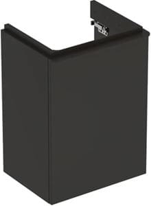 GEBERIT SMYLE SQUARE skříňka pod umývátko 44,2x35,6x61,7 cm, 1 dvířka, panty vlevo, matná lávová