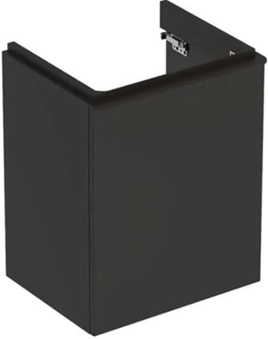 GEBERIT SMYLE SQUARE skříňka pod umývátko 49,2x40,6x61,7 cm, 1 dvířka, panty vlevo, matná lávová 500.364.JK.1 Obrázek - Hlavní obrázek
