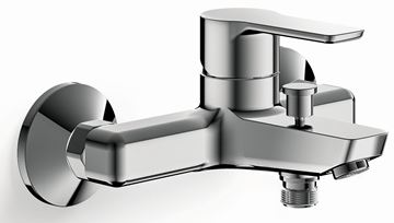 CRISTINA PRIME vanová nástěnná baterie, s přepínačem, Water Saving, chrom