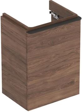 GEBERIT SMYLE SQUARE skříňka pod umývátko 44,2x35,6x61,7 cm, 1 dvířka, panty vlevo, ořech hickory