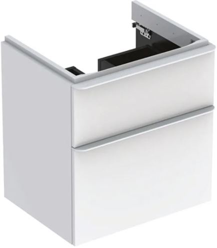 GEBERIT SMYLE SQUARE skříňka pod umyvadlo 58,4x47x61,7 cm, 2 zásuvky, lesklá bílá 500.352.00.1 Obrázek - Hlavní obrázek