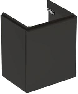 GEBERIT SMYLE SQUARE skříňka pod umyvadlo 53,6x43,3x61,7 cm, 1 dvířka, panty vpravo, matná lávová