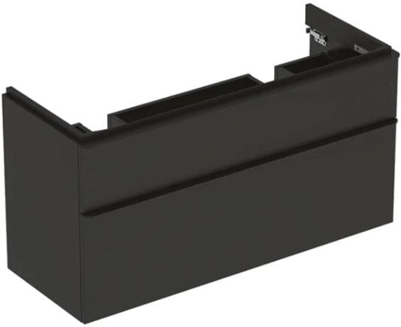 GEBERIT SMYLE SQUARE skříňka pod dvojumyvadlo 118,4x47x61,7 cm, 2 zásuvky, matná lávová 500.356.JK.1 Obrázek - Hlavní obrázek