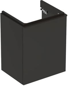 GEBERIT SMYLE SQUARE skříňka pod umývátko 49,2x40,6x61,7 cm, 1 dvířka, panty vpravo, matná lávová