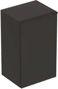 GEBERIT SMYLE SQUARE nízká skříňka 36x32,6x60 cm, 1 dvířka, panty vlevo, matná lávová