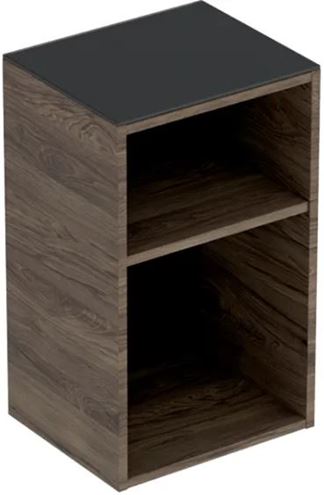 GEBERIT SMYLE SQUARE nízká skříňka 36x29,9x60 cm, 1 police, ořech hickory 500.358.JR.1 Obrázek - Hlavní obrázek