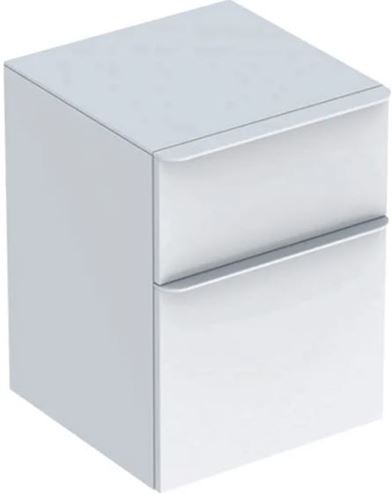 GEBERIT SMYLE SQUARE nízká skříňka 45x47x60 cm, 2 zásuvky, lesklá bílá 500.357.00.1 Obrázek - Hlavní obrázek