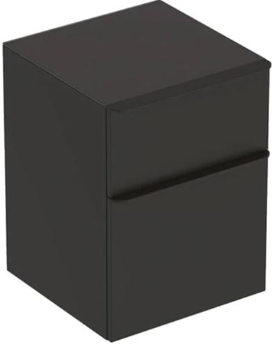 GEBERIT SMYLE SQUARE nízká skříňka 45x47x60 cm, 2 zásuvky, matná lávová 500.357.JK.1 Obrázek - Hlavní obrázek