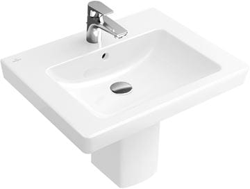 VILLEROY & BOCH VERITY DESIGN 2.0 polosloup pro umyvadlo, CeramicPlus, alpská bílá 