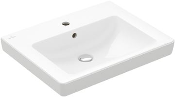 VILLEROY & BOCH VERITY DESIGN 2.0 umyvadlo 60 cm, s otvorem pro baterii a přepadem, alpská bílá