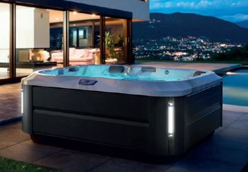 JACUZZI J-335 vířivka 214x214 cm, pro 5-6 osob, 42 trysek, s izolací SmartSeal, s termokrytem, s osvětlením, platinum/brushed grey J335+903002410 Obrázek - fotka