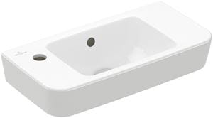 VILLEROY & BOCH VERITY DESIGN 2.0 umývátko 50 cm, s otvorem pro baterii vlevo, s přepadem, alpská bílá