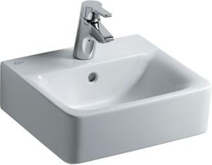 IDEAL STANDARD CONNECT CUBE umývátko 40 cm, s otvorem pro baterii a přepadem