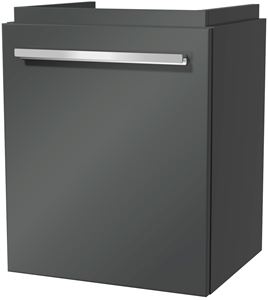 VILLEROY & BOCH VERITY DESIGN 2.0 skříňka pod umývátko 43,5x36,2x54 cm, 1 dvířka, panty vlevo, Glossy Grey
