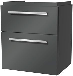VILLEROY & BOCH VERITY DESIGN 2.0 skříňka pod umyvadlo 53,5x42x60 cm, 2 zásuvky, Glossy Grey