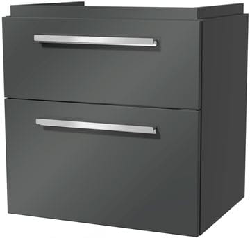 VILLEROY & BOCH VERITY DESIGN 2.0 skříňka pod umyvadlo 58,5x45x60 cm, 2 zásuvky, Glossy Grey